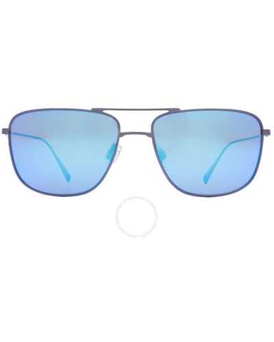 Maui Jim Mikioi Blue Hawaii Navigator Sunglasses B887-03 54