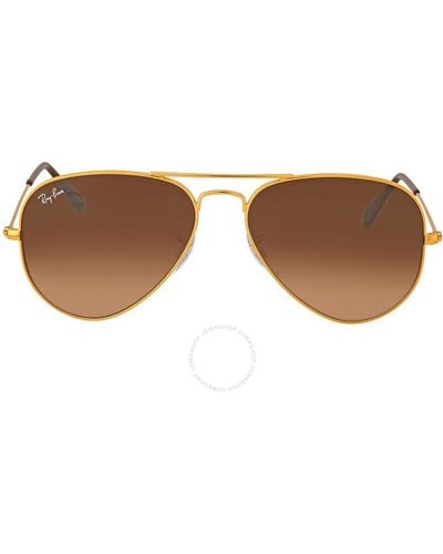 Ray-Ban Aviator Gradient Pink-brown Gradient Sunglasses Rb3025 9001a5 55