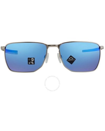 Oakley Ejector Prizm Sapphire Rectangular Sunglasses - Blue
