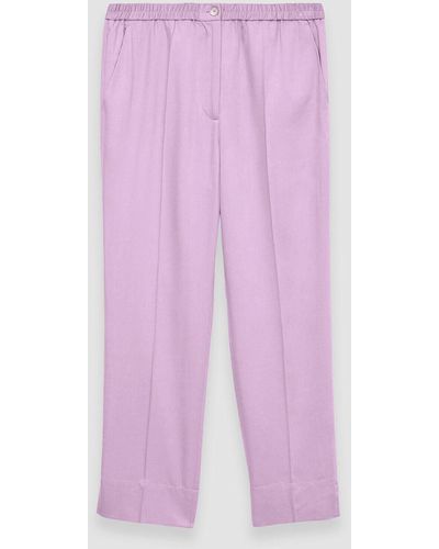 JOSEPH Soft Viscose Tailoring Tottenham Trousers - Pink