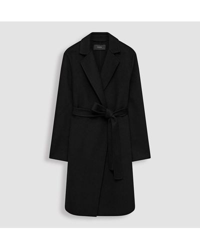 JOSEPH Cenda Long Cashmere Coat - Black