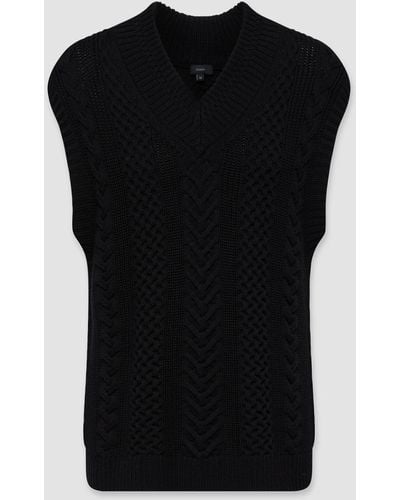 JOSEPH Worsted Cable Knit - Black