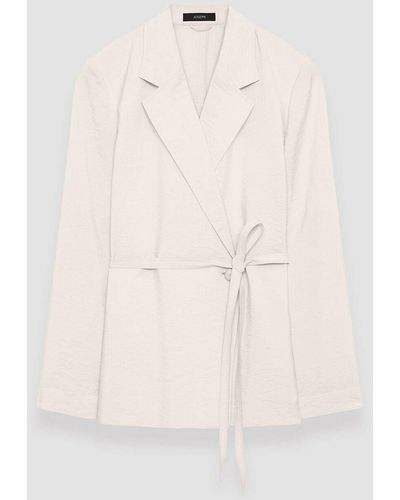 JOSEPH Textured Twill Mayet Jacket - White