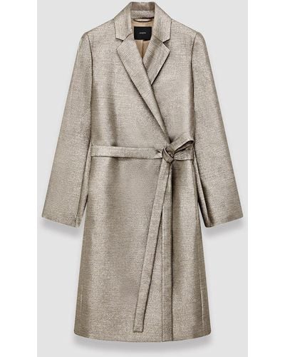 JOSEPH Metallic Clotilde Coat - Natural