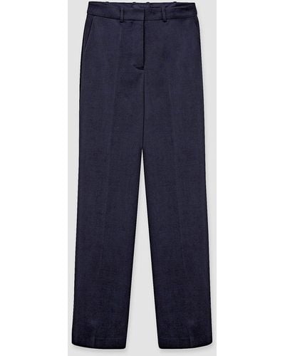 JOSEPH Pantalon Coleman en laine stretch - Bleu