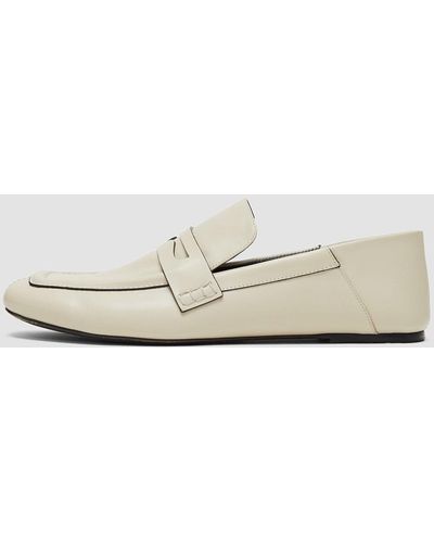 JOSEPH Leather Loafers - White