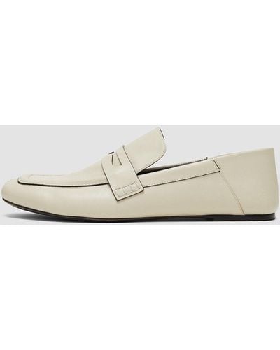 JOSEPH Leather Loafers - White