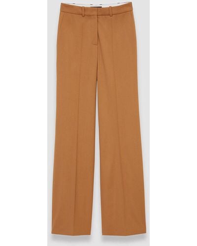 JOSEPH Tailoring Wool Stretch Morissey Trousers - Brown