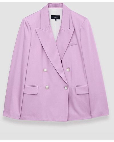 JOSEPH Soft Viscose Tailoring Jaden Jacket - Pink