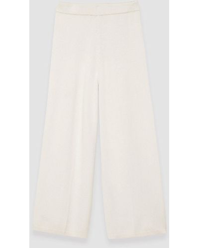 JOSEPH Jupe-culotte en cachemire et soie - Blanc