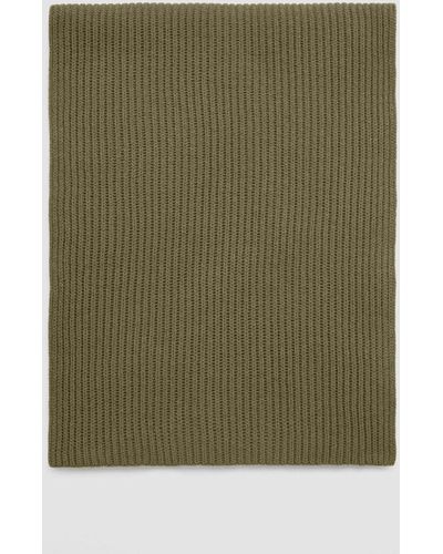 JOSEPH Cardigan Stitch Scarf - Green