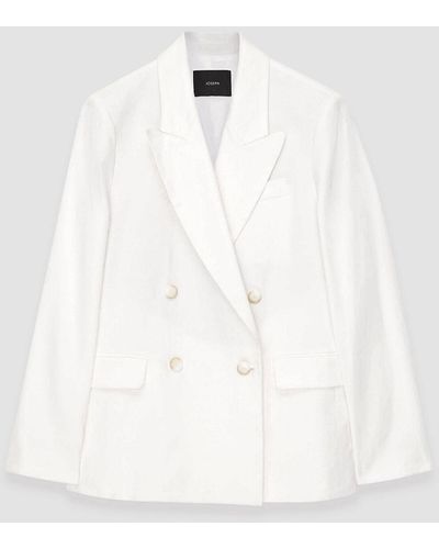 JOSEPH Linen Cotton Jaden Jacket - White