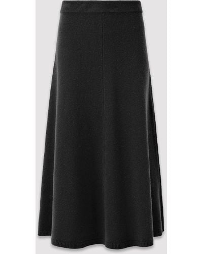 JOSEPH Soft Wool Skirt - Black