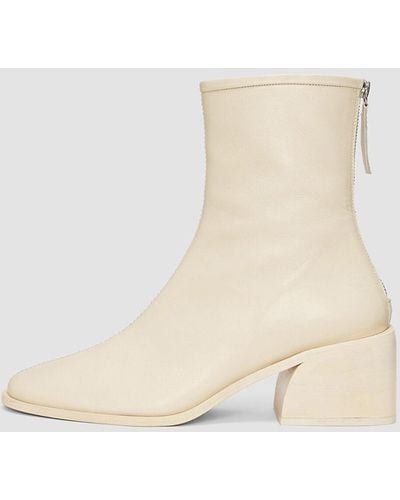 JOSEPH Leather Ankle Boot - Natural