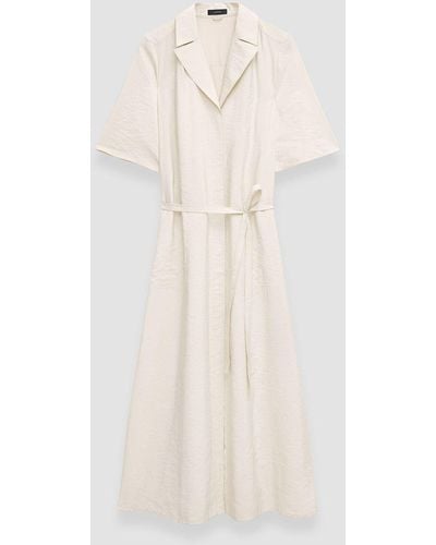 JOSEPH Textured Twill Dareau Dress - White