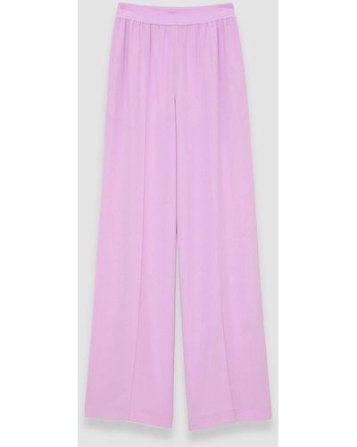 JOSEPH Silk Crepe De Soie Hulin Trousers - Pink