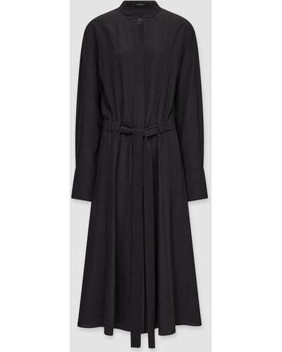 JOSEPH Silk Crepe De Chine Fairbaim Dress - Black