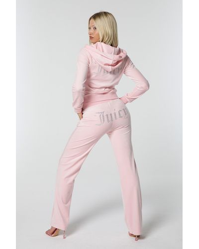 Juicy Couture Damen Jumpsuit Velour Romper Jumpsuit With Diamante Branding  in schwarz 879956