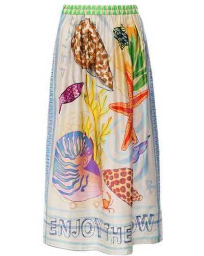 ME 369 Vanessa Midi Skirt - Multicolour