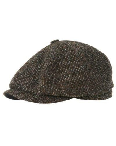 Stetson Shetland Wool Hatteras Cap Colour : Grey, Size : 59cm (l)
