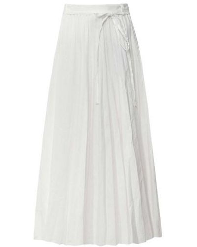 JOSEPH Linen Cotton Siddons Skirt - White