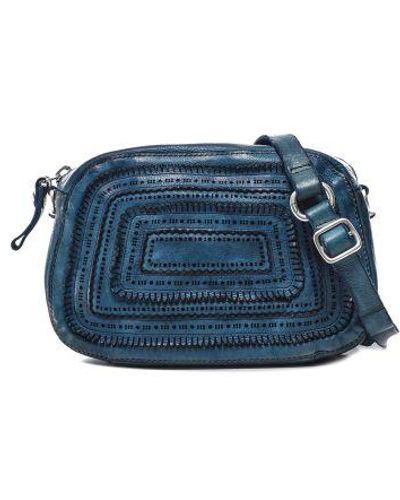 Campomaggi Leather Crossbody Bag - Blue