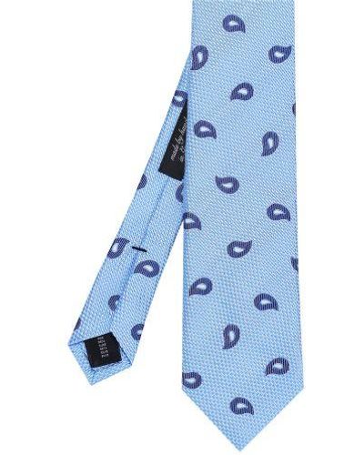 Jules B Silk Paisley Tie - Blue