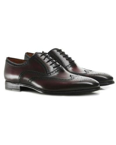 Magnanni Leather Oxford Brogues - Black