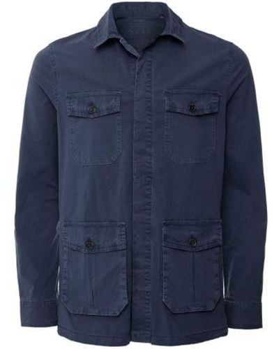 Ecoalf Recycled Cotton Safari Jacket - Blue