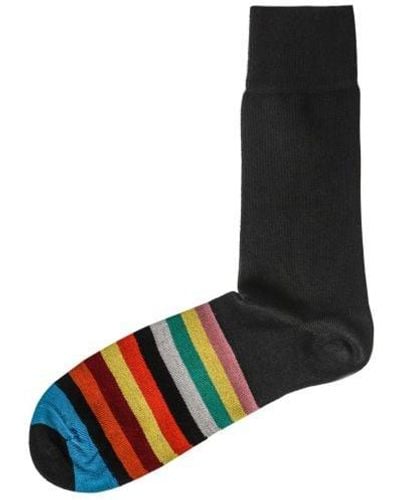 Paul Smith Stripe Tipping Socks - Black