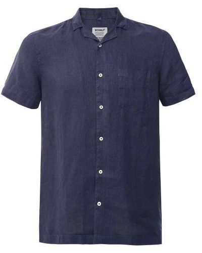 Ecoalf Linen Sutar Shirt - Blue