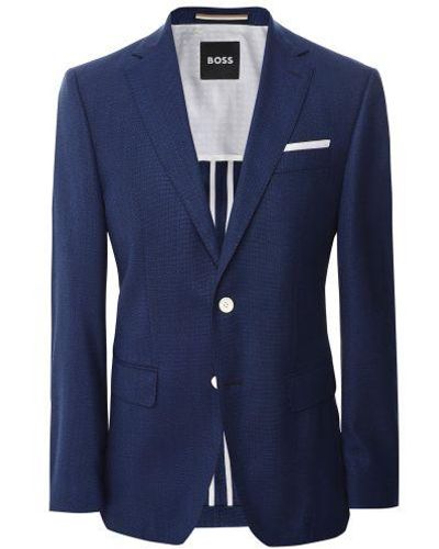 BOSS Slim Fit H-hutson-233 Blazer - Blue