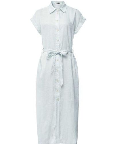 Ecoalf Amatista Linen Shirt Dress - Blue