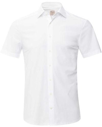 Stenströms Short Sleeve Jersey Shirt - White