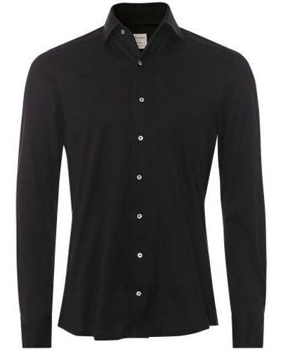 Stenströms Slimline Jersey Shirt - Black