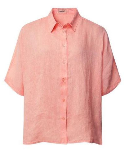 Ecoalf Melania Linen Shirt - Pink