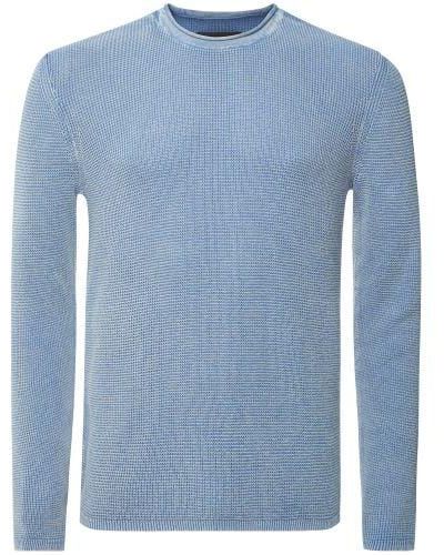 Replay Waffle Knit Jumper - Blue