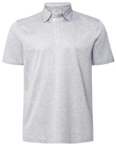 Gran Sasso Contrast Trim Pique Polo Shirt - Grey