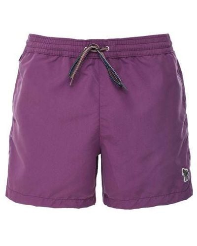 Paul Smith Zebra Swim Shorts - Purple