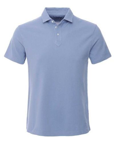 Hackett Classic Fit Pique Polo Shirt - Blue