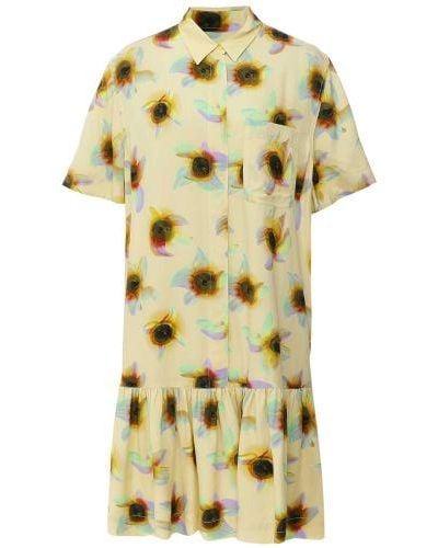 Paul Smith Ibiza Sunflair Shirt Dress - Metallic