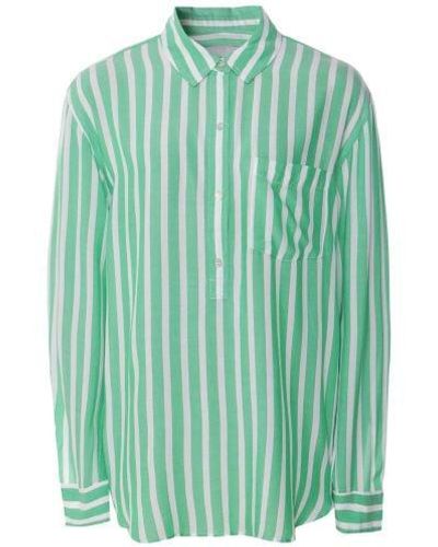 Rails Elle Stripe Shirt - Green