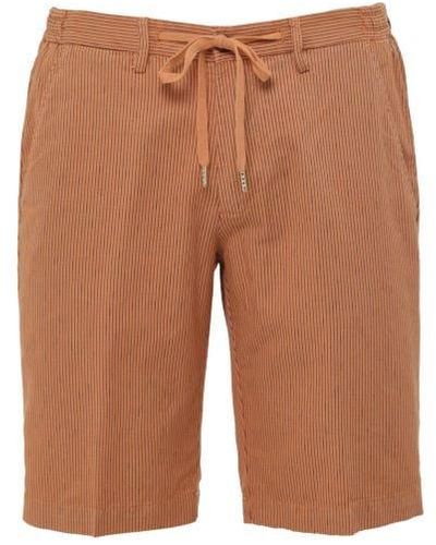 Briglia 1949 Cotton Linen Malibu Shorts - Brown