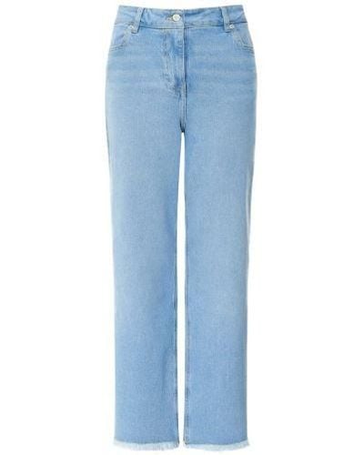 Paul Smith Straight-leg Raw Hem Jeans - Blue