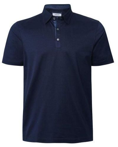 Gran Sasso Contrast Trim Pique Polo Shirt - Blue