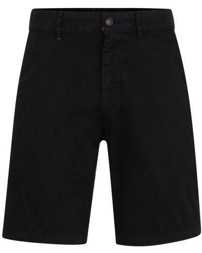 BOSS Slim Fit Chino Shorts - Black