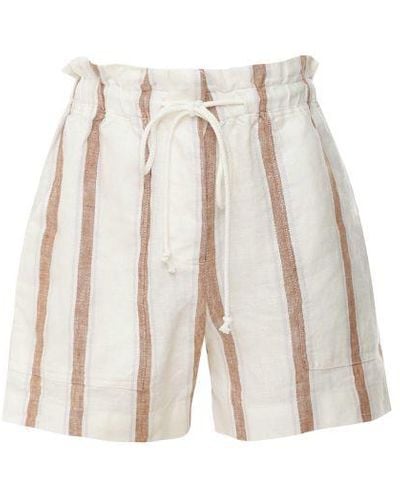 Rails Striped Foster Shorts - Natural