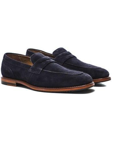 Oliver Sweeney Suede Buckland Loafers - Blue