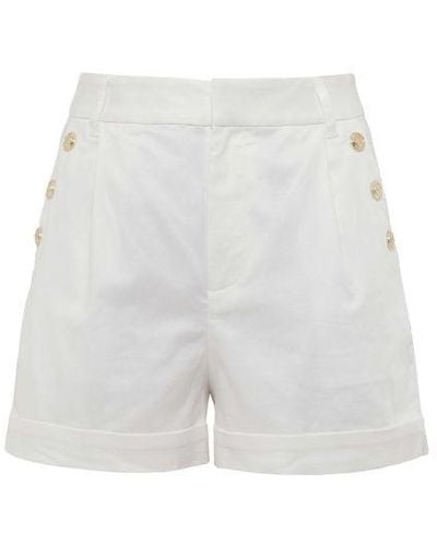 Holland Cooper Amoria Tailored Shorts - White