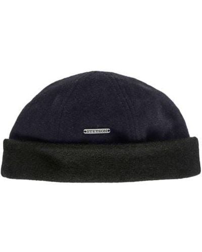 Stetson Wool Cashmere Docker Hat - Blue